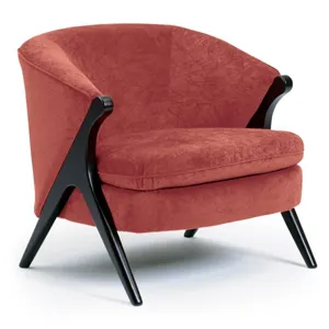 Tatiana Fabric Stationary Chair - Honey Birch