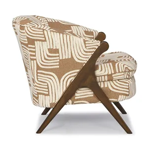 Fabric Stationary Chair - Espresso