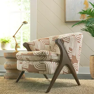Fabric Stationary Chair - Espresso
