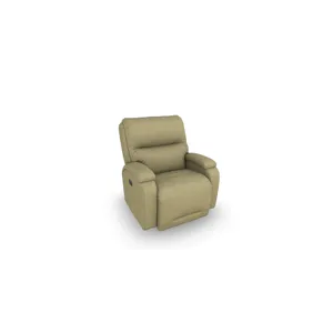 Maverly Leather/Vinyl Power Tilt Headrest Rocker Recliner