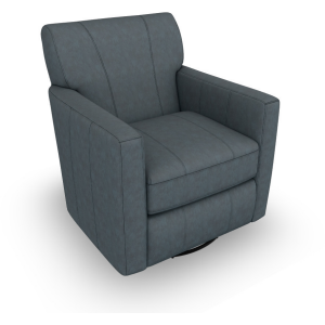 Caroly Leather/Vinyl Swivel Glider Chair