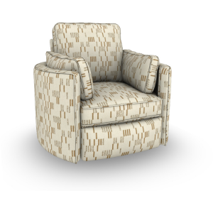 Luana Fabric Swivel Recliner