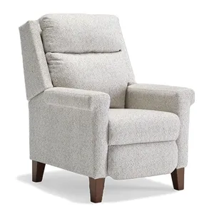 Prima Fabric Power High Leg Recliner - Honey Birch