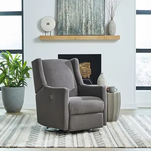 Fabric Power Swivel Glider Recliner