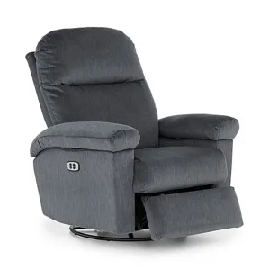Jodie Power Tilt Headrest Swivel Glider Recliner