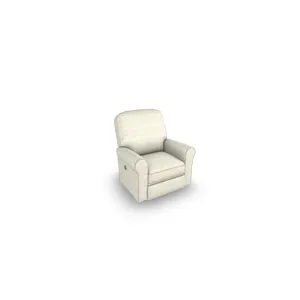 Josey Fabric Power Tilt Headrest Swivel Glider Recliner