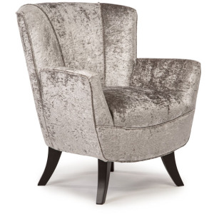 Bethany Fabric Stationary Chair - Honey Birch