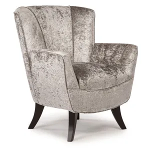 Bethany Fabric Stationary Chair - Honey Birch