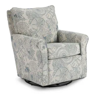 Fabric Swivel Glider Chair
