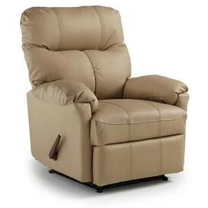 Picot Leather/Vinyl Space Saver Recliner