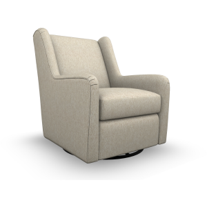 Brianna Fabric Swivel Glider Chair - Linen