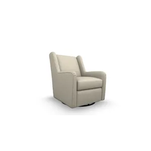 Brianna Fabric Swivel Glider Chair - Linen