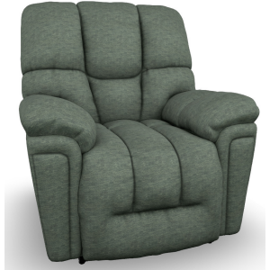 Lucas Fabric Power Tilt Headrest Swivel Glider Recliner