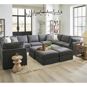 Jelsea Fabric Ottoman