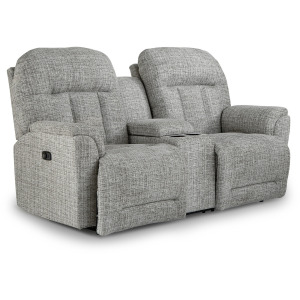 Suitably Fabric Rocker Console Loveseat