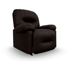 Zaynah Leather/Vinyl Rocker Recliner - Chocolate Leather