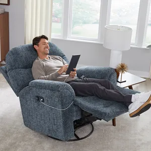 Suitably Fabric Power Tilt Headrest Lift Recliner