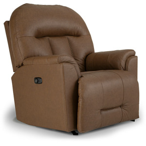 Suitably Leather/Vinyl Power Tilt Headrest Lift Recliner
