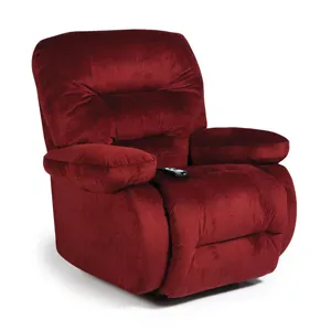 Leather/Vinyl Power Swivel Glider Recliner