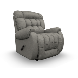 Rake Fabric Space Saver Recliner - Charcoal