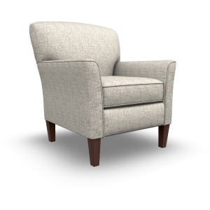 Saydie Fabric Stationary Chair - Dark Walnut