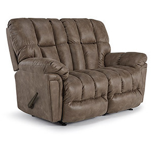 Lucas Fabric Rocker Console Loveseat