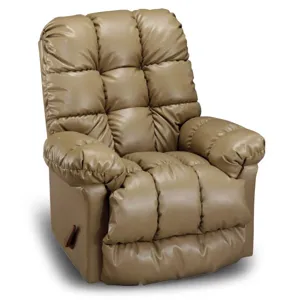 Leather/Vinyl Rocker Recliner