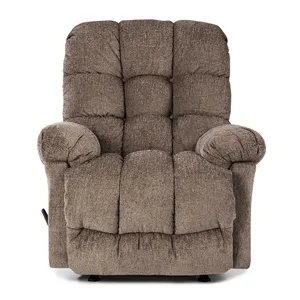 Leather/Vinyl Rocker Recliner