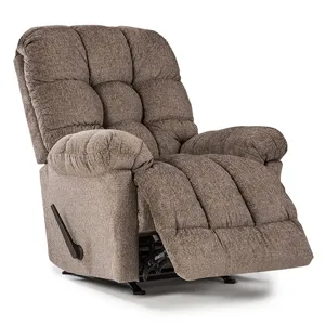 Leather/Vinyl Rocker Recliner