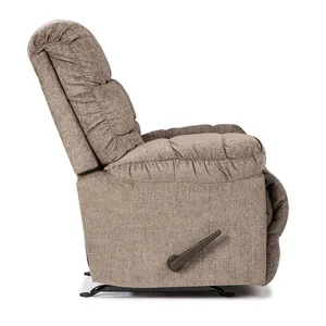 Leather/Vinyl Rocker Recliner