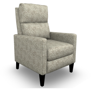 Janae Fabric High Leg Recliner - Espresso