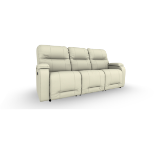 Maverly Leather/Vinyl Power Tilt Headrest Space Saver Sofa