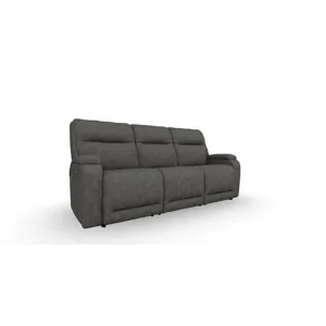 Maverly Coll. Fabric Power Tilt Headrest Space Saver Sofa - Slate