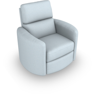 Corllini Fabric Power Swivel Recliner