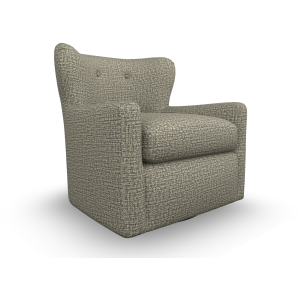 Casimere Fabric Swivel Glider Chair - Stone