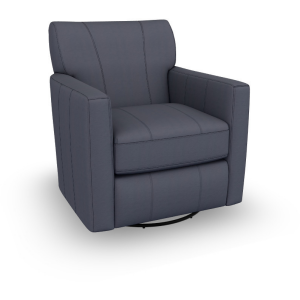 Caroly Leather/Vinyl Swivel Glider Chair