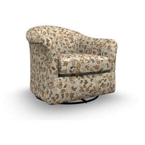 Darby Fabric Swivel Glider Chair - Maple