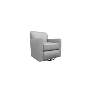 Caroly Fabric Swivel Glider Chair - Vapor
