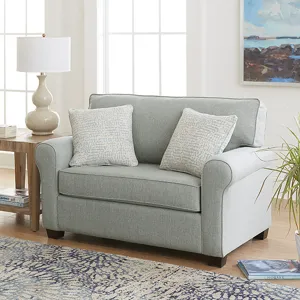 Fabric Chair & A Half - Honey Birch