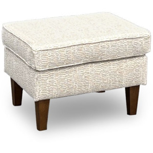 F45 Fabric Ottoman - Dark Walnut