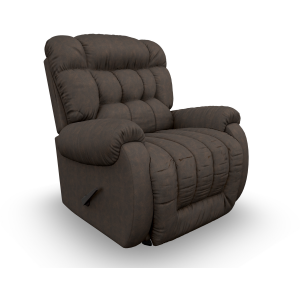 Rake Fabric Space Saver Recliner - Walnut