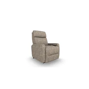 Leslie Fabric Power Head Tilt Zero Gravity Recliner - Mocha