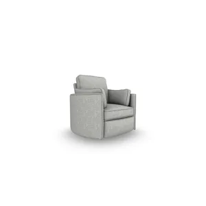 Luana Fabric Swivel Recliner - Graphite