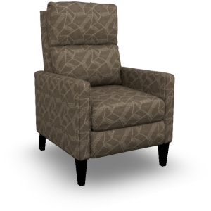 Janae Fabric Power High Leg Recliner - Espresso