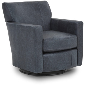 Caroly Leather/Vinyl Swivel Glider Chair