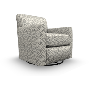 Caroly Fabric Swivel Glider Chair