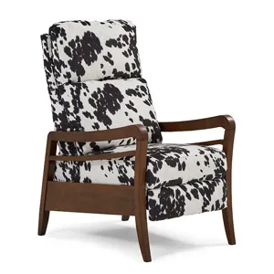 Ryberson Fabric High Leg Recliner - Dark Walnut