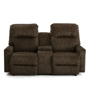 POWER ROCKING CONSOLE LOVESEAT W/ POWER TILT HEADREST