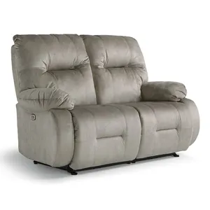 Fabric Power Tilt Headrest Space Saver Console Loveseat