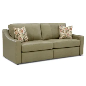 Leather/Vinyl Incliner Sofa